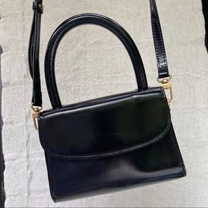mini semi patent leather handle bag BY FAR